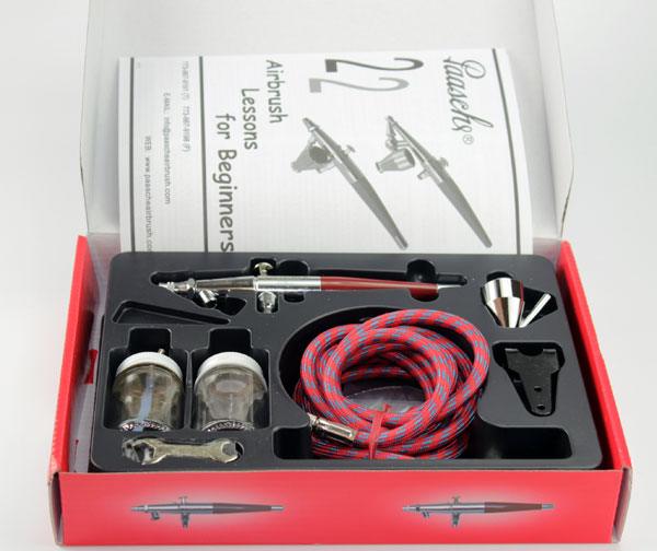 Paasche VL SET Double Dual-Action Siphon Feed Airbrush Kit Hobby Cake VL-SET