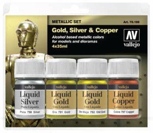 Little Shop of Magic Model Color Set: Liquid Gold Set 4 (4) (35ml) — Miniatures