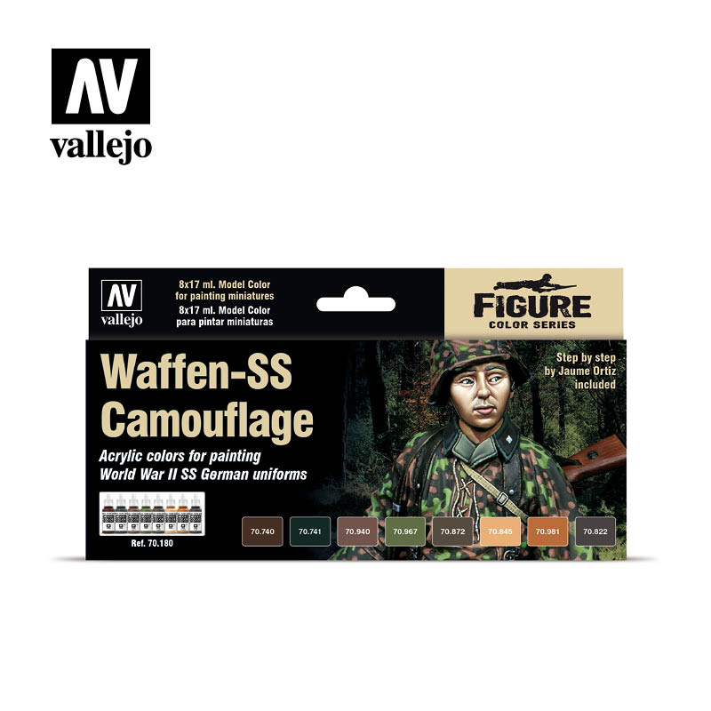 Little Shop of Magic Model Color Set: Waffen-SS Camouflage Set (8) — Miniatures