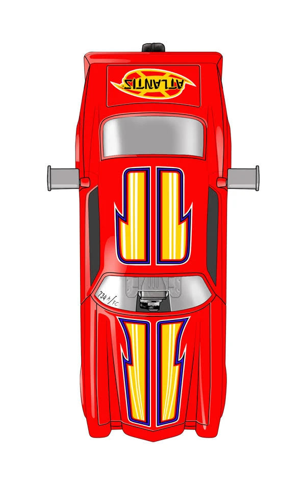 1:32 Tom Daniel - Whiplash Classic Funny Car - A Tom Daniel Stylized Design (Snap Kit)