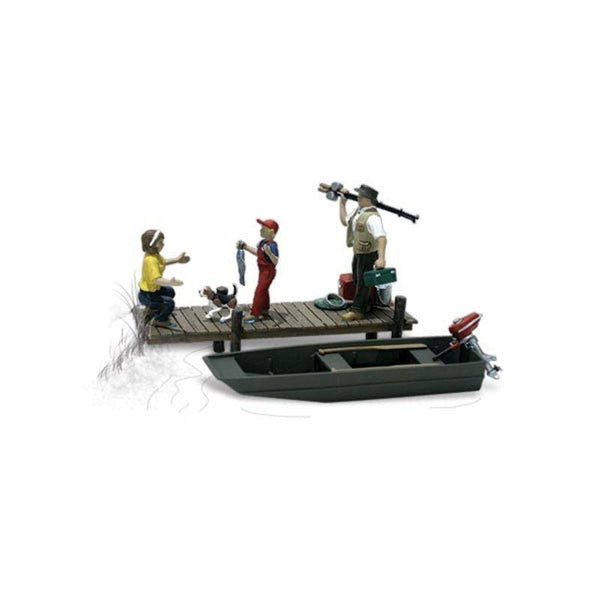 PowerHobby Woodland Scenics A1923 Ho Family Fishing — HO Figuers