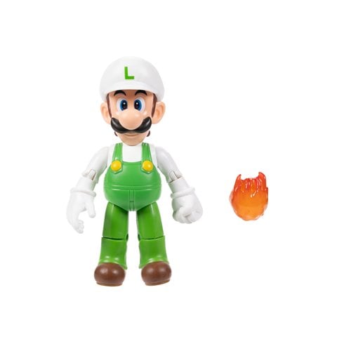 ToyShnip World of Nintendo 4" Action Figure - Fire Luigi — Toys & Games