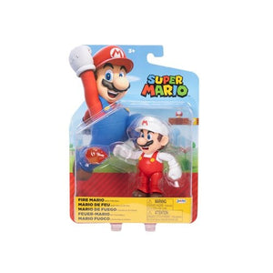 ToyShnip World of Nintendo 4" Action Figure - Fire Mario — Toys & Games