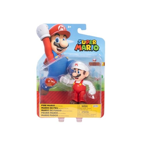 ToyShnip World of Nintendo 4" Action Figure - Fire Mario — Toys & Games