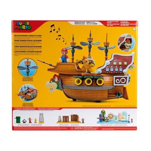 World of Nintendo Super Mario Bowser's Ship Deluxe Playset