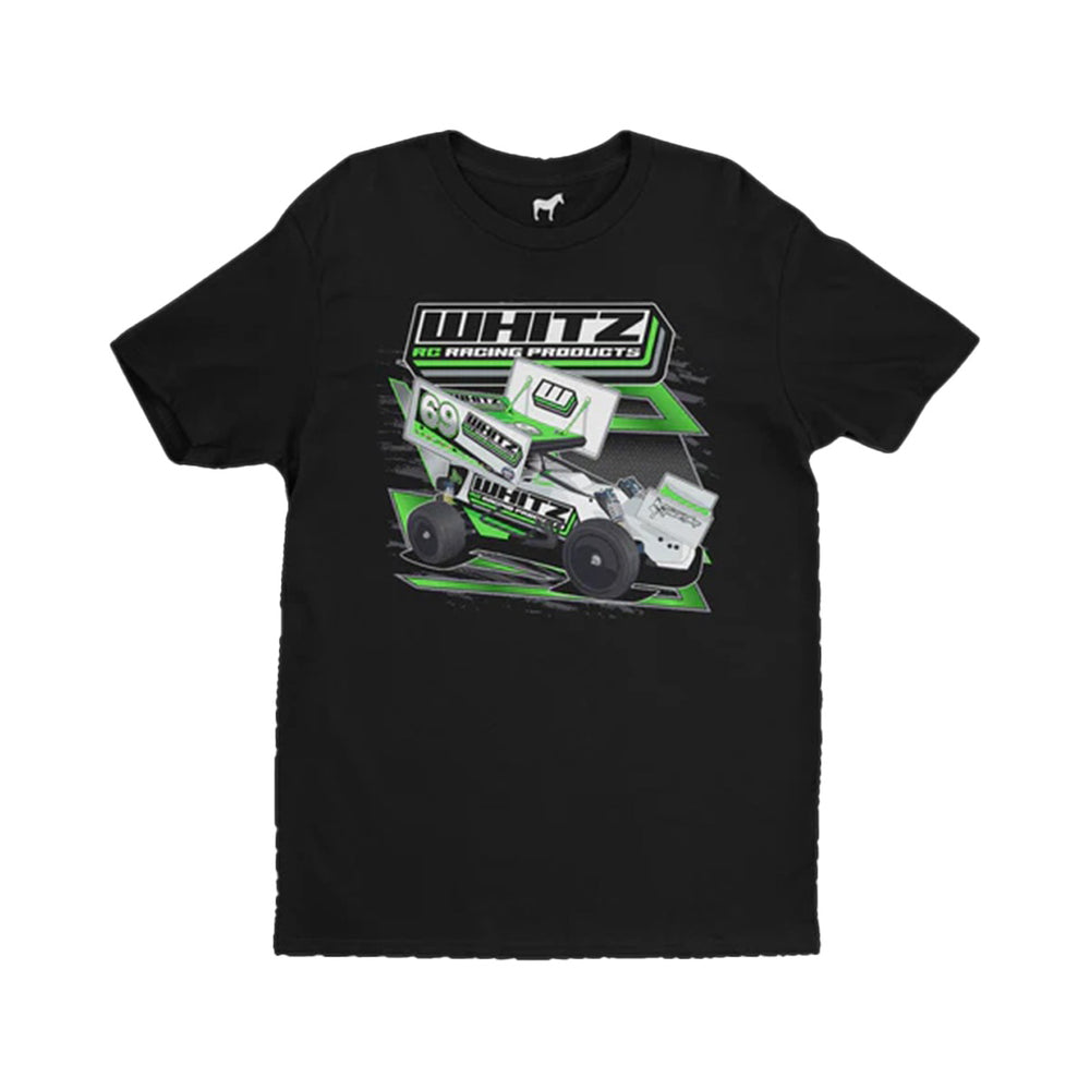 Whitz Racing Products #DirtOval T-Shirt (Black)(Large)