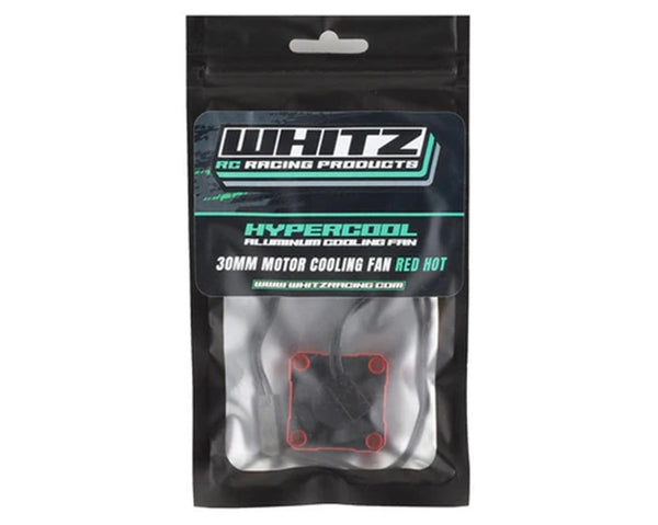 Whitz Racing Products HyperCool Aluminum Cooling Fan - 30mm - Red Hot