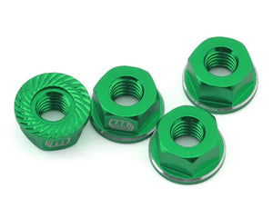Whitz Racing Products M4 Flanged Wheel Nut (Green)