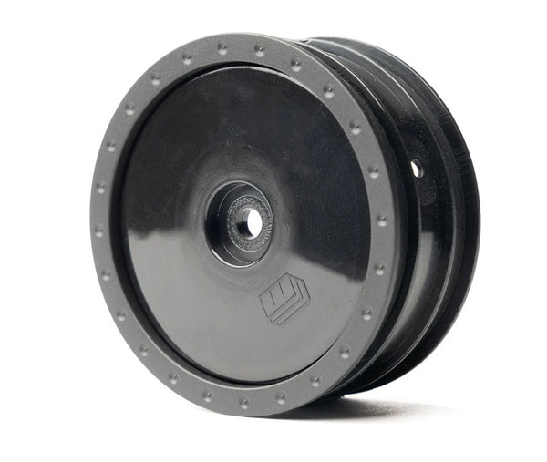 Whitz Racing Products 1/10 Whiplash Front 2.2" 12mm Sprint Car Wheels (2) (Black)