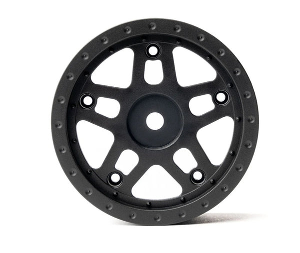 Whitz Racing Products 1/10 Whiplash Front 2.2" 12mm Sprint Car Wheels (2) (Black)