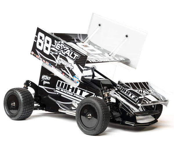 Whitz Racing Products 1/10 Whiplash Front 2.2" 12mm Sprint Car Wheels (2) (Black)