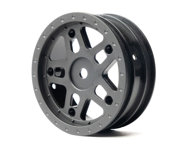 Whitz Racing Products 1/10 Whiplash Front 2.2" 12mm Sprint Car Wheels (2) (Orange)