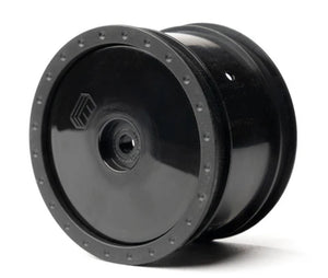 Whitz Racing Products 1/10 Whiplash Rear 2.2" 12mm Sprint Car Wheels (2) (Black)