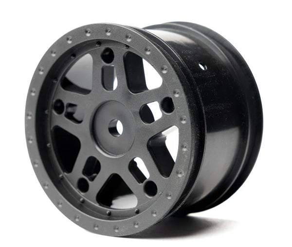 Whitz Racing Products 1/10 Whiplash Rear 2.2" 12mm Sprint Car Wheels (2) (Red)