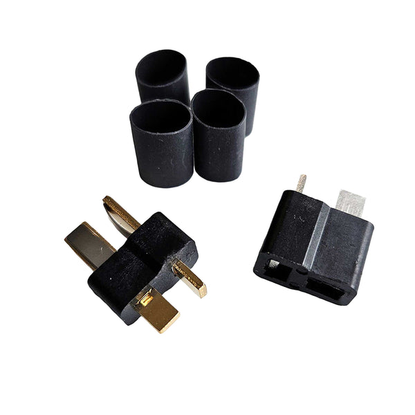 WS Deans Ultra Plug HB, High Temp, Black, Male & Female Pair