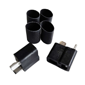 WS Deans Ultra Plug HB, High Temp, Black, Female 2-Pack, w/Shrink