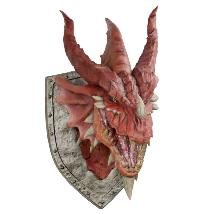 Little Shop of Magic D&D Replicas of the Realms: Red Dragon Trophy Plaque — RPG