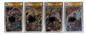 [TRIPLE SIGNED CGC YELLOW LABEL 4 PACK FOIL] X-Men 1991 #1 Facsimile Jim Lee | Claremont |  Williams Cover Var [Set #4]