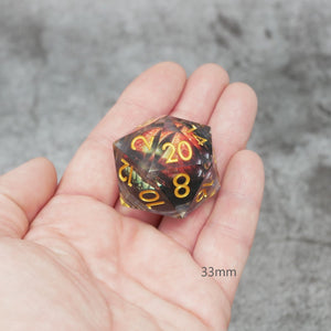 D20 Collective Xanathar's Eye | Giant D20 Moving Eye DnD Dice | Acrylic RPG Gaming Dice