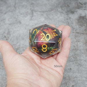 D20 Collective Xanathar's Eye | Giant D20 Moving Eye DnD Dice | Acrylic RPG Gaming Dice