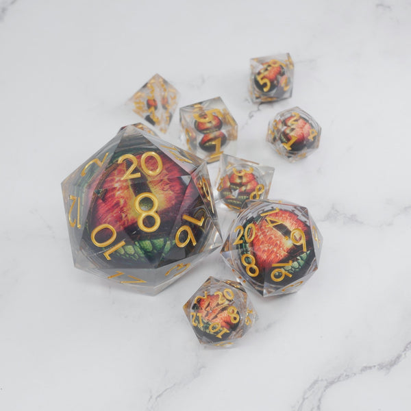 D20 Collective Xanathar's Eye | Giant D20 Moving Eye DnD Dice | Acrylic RPG Gaming Dice