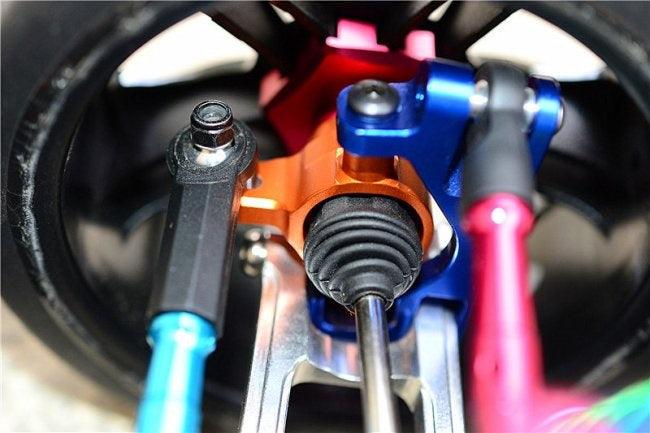 GPM XO021-BLUE ALUMINUM FRONT KNUCKLE ARM TRAXXAS XO-01 SUPERCAR