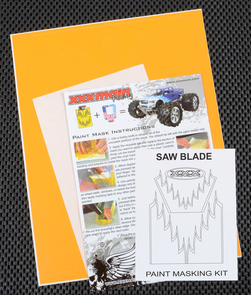 XXX Main Racing Saw Blade Paint Mask