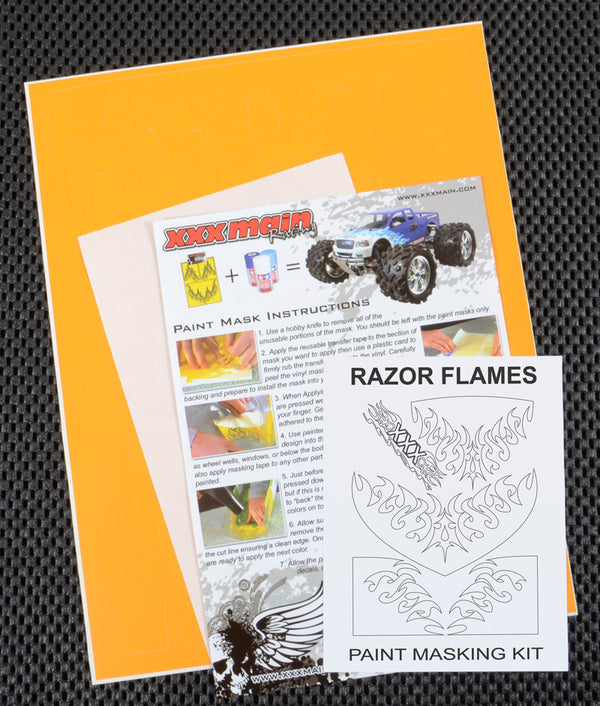XXX Main Racing Razor Flames Paint Mask