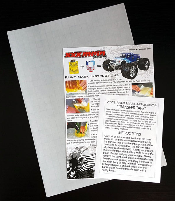 XXX Main Racing Vinyl Paint Mask Applicator (Transfer Tape)
