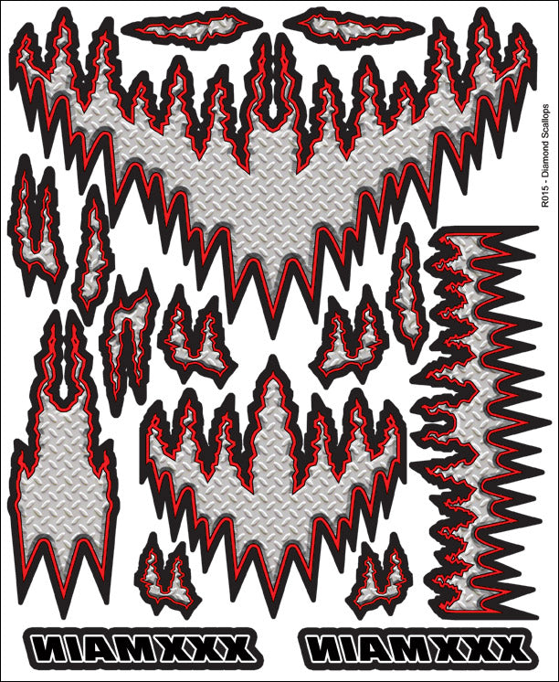 XXX Main Racing Diamond Scallops Internal Graphic