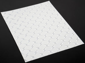 XXX Main Racing - Chrome Diamond Plate Decal 8” x 11”