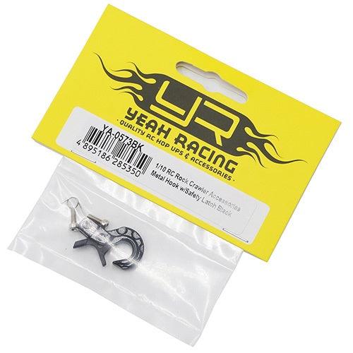 Yeah Racing YA-0573BK Scale Spring Loaded Metal Hook Black 1/10 Rock Crawler