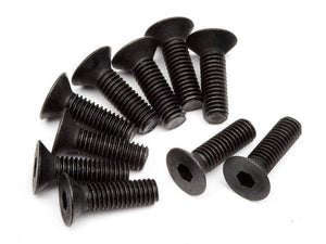HPI Racing Z083 Flat Head Screw M3x10mm (Hex Socket/10pcs) Ken Block WR8 Blitz