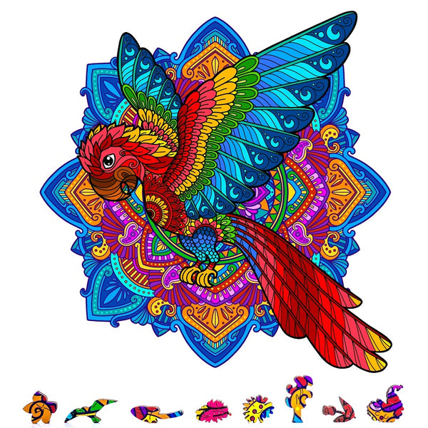ZenChalet Puzzles ZenChalet - Parrot Wooden Puzzle 200 Pcs — 3D Wooden Puzzle