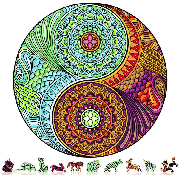 ZenChalet Puzzles ZenChalet - Yin Tang Wooden Puzzle, 200 Pcs