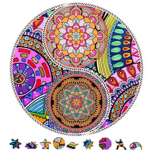 ZenChalet Puzzles ZenChalet - Yin Yang Flowers Wooden Jigsaw Puzzle, 1000 pcs — Wooden Puzzle