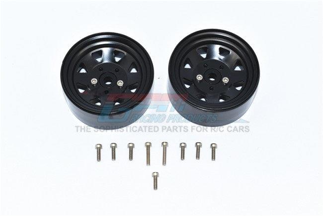 GPM ZSP052-BLACK ALUMINUM WHEEL 1.9" FOR 1/10 CRAWLERS