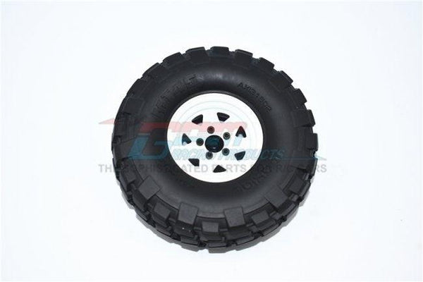 GPM ZSP052-GUNSILVER ALUMINUM WHEEL 1.9" FOR 1/10 CRAWLERS