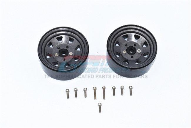 GPM ZSP052-GUNSILVER ALUMINUM WHEEL 1.9" FOR 1/10 CRAWLERS