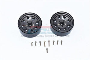 GPM ZSP052-GUNSILVER ALUMINUM WHEEL 1.9" FOR 1/10 CRAWLERS